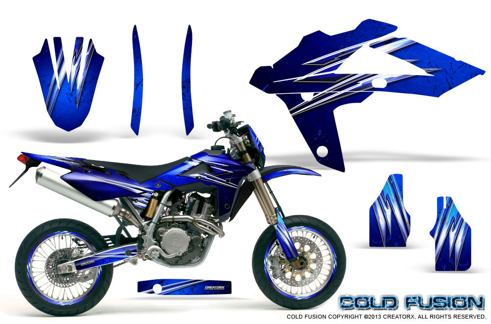 Husqvarna SMR 05-07 Graphics Kit Cold Fusion Blue NP Rims